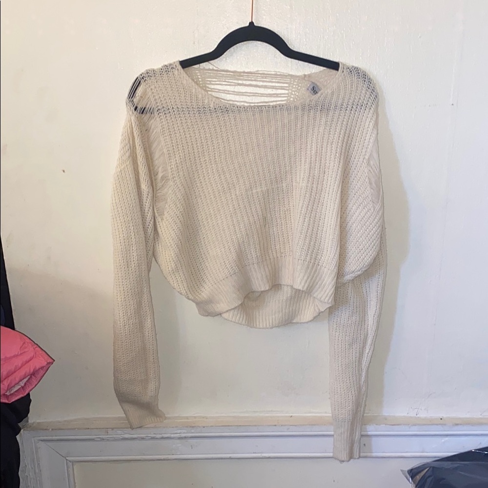 Cream Knit Sweater
